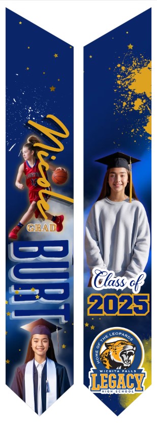 2025 Graduation Stole Personalized