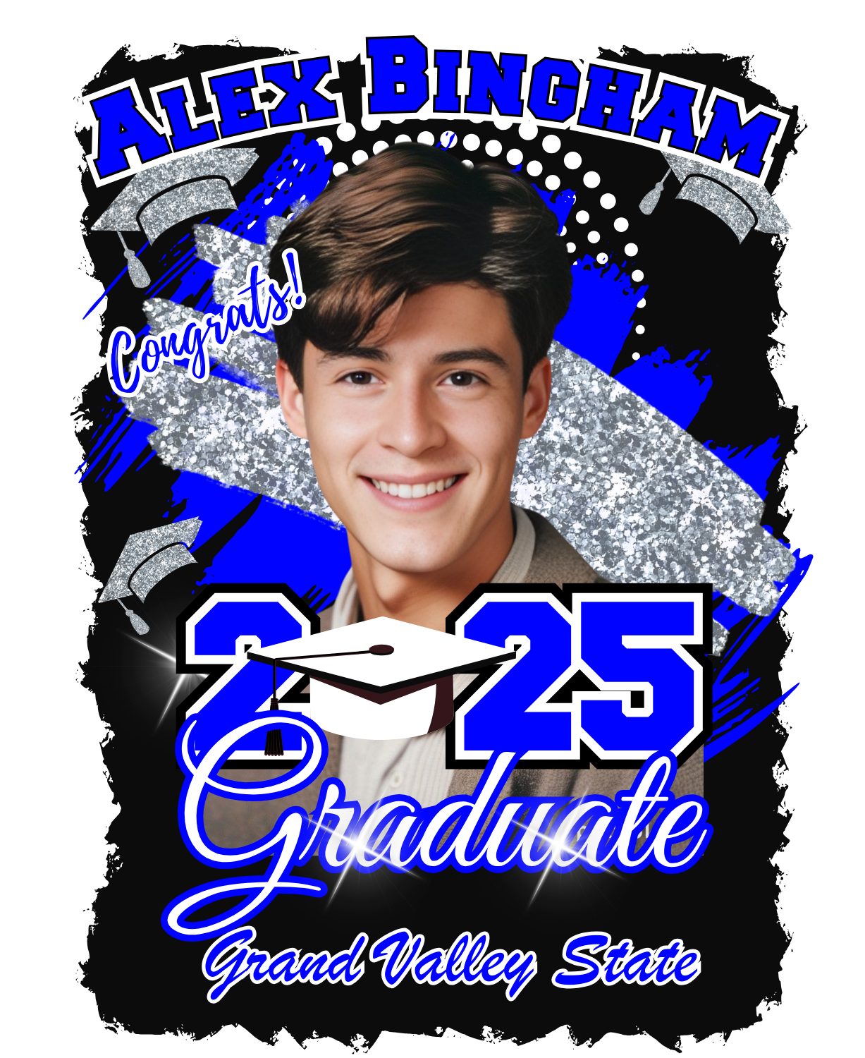 2025 Graduate Adult Unisex T-Shirt Personalized