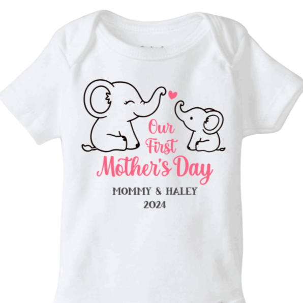 Our First Mother's Day Baby Onesie