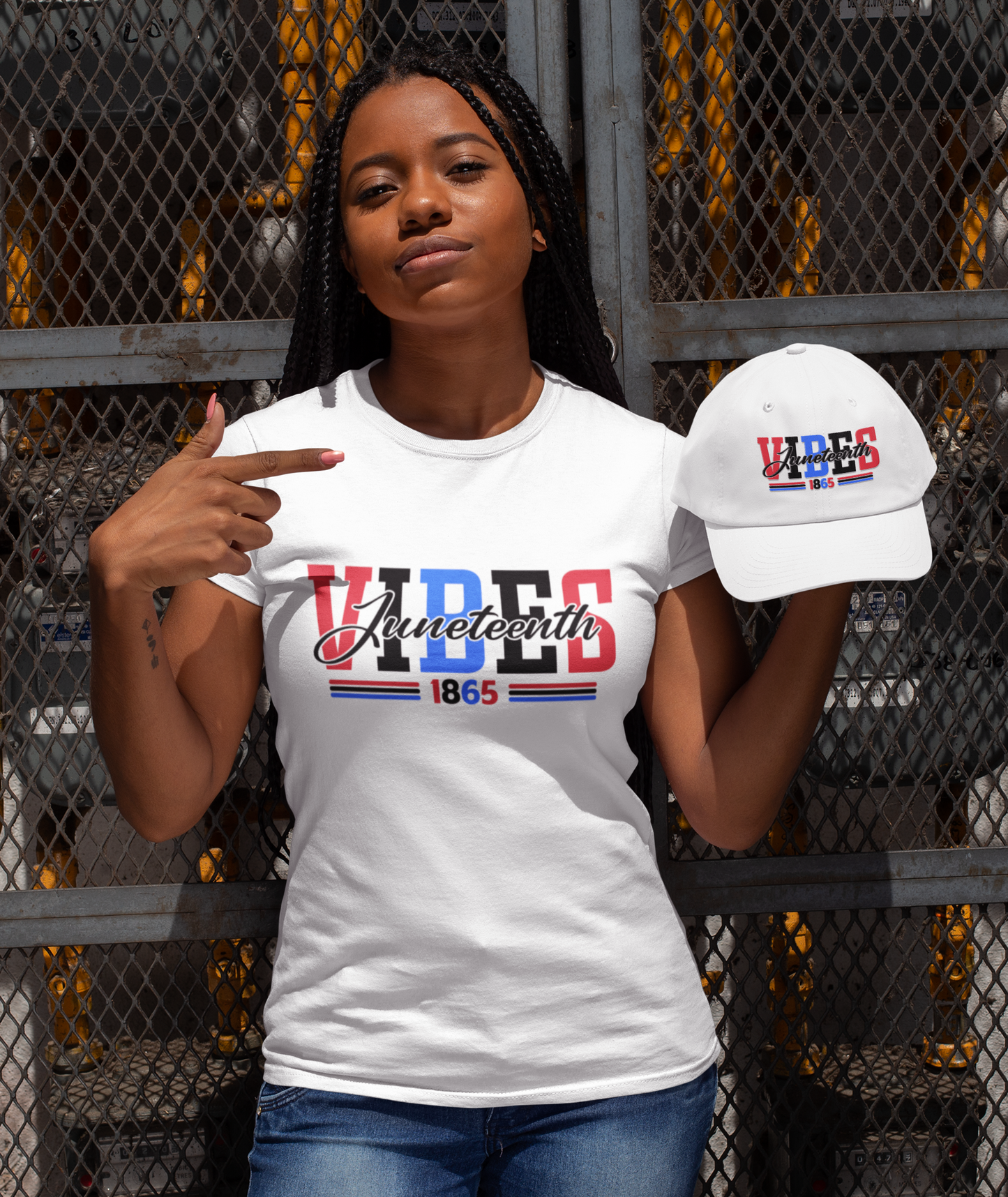 Juneteenth Vibes Short Sleeve Ladies Adult T-Shirt