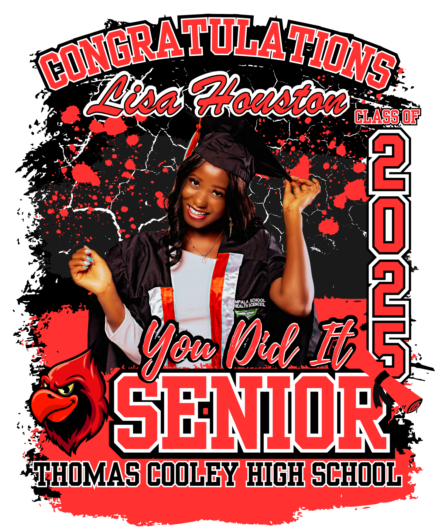 2025 Senior Adult Unisex T-Shirt Personalized