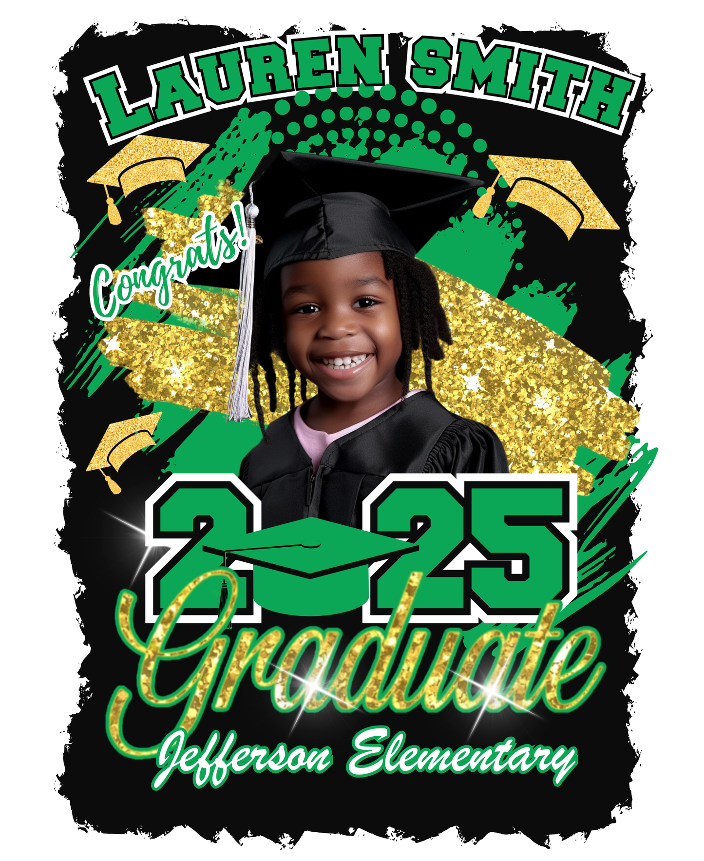 2025 Graduate Adult Ladies T-Shirt Personalized