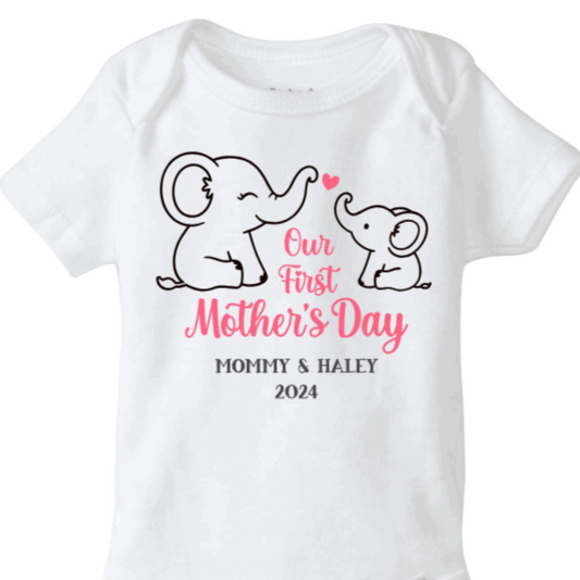 Our First Mother's Day Baby Onesie