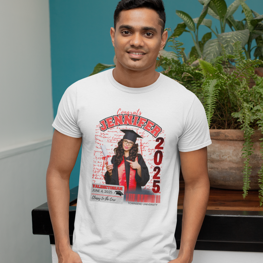 2025 Valedictorian Adult Unisex T-Shirt Personalized
