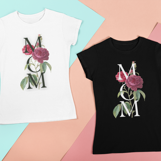 Green Floral Mother's Day Ladies T-Shirt