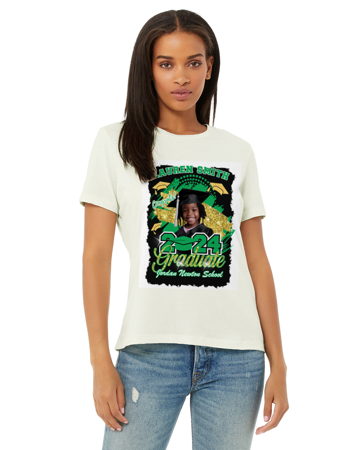 2025 Graduate Adult Ladies T-Shirt Personalized