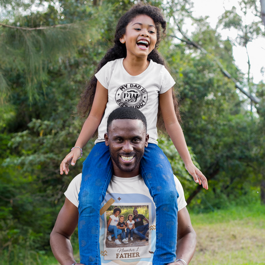 Number One Father Father's Day Short Sleeve Adult T-Shirt