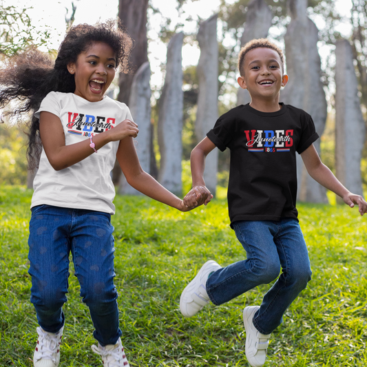 Juneteenth Vibes Short Sleeve Youth T-Shirt