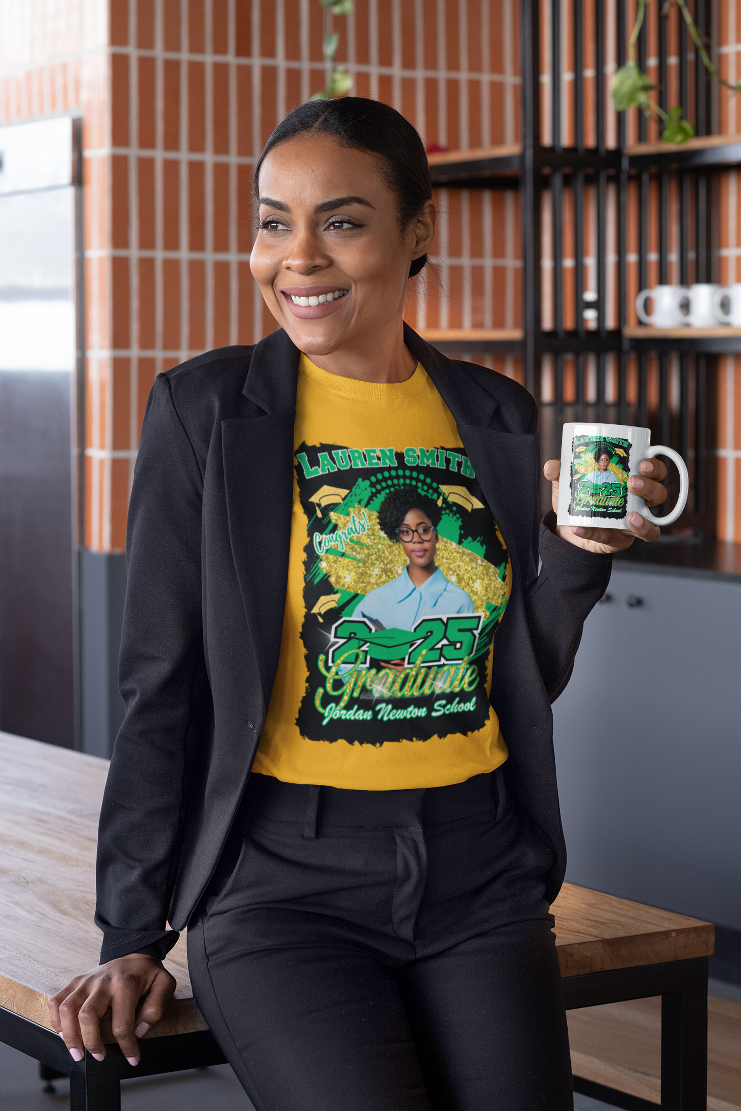 2025 Graduate Adult Ladies T-Shirt Personalized